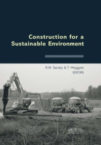 صورة الغلاف: Construction for a Sustainable Environment 1st edition 9780415566179