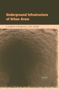 Omslagafbeelding: Underground Infrastructure of Urban Areas 1st edition 9780415486385