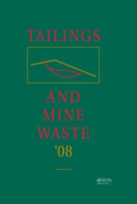 Immagine di copertina: Tailings and Mine Waste '08 1st edition 9780415486347