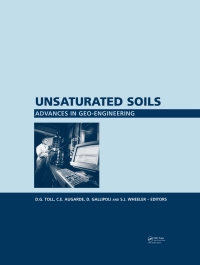 Imagen de portada: Unsaturated Soils. Advances in Geo-Engineering 1st edition 9780415476928