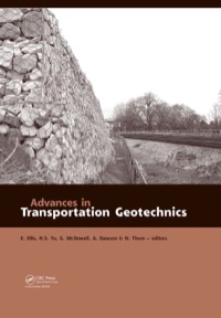 Imagen de portada: Advances in Transportation Geotechnics 1st edition 9780415475907