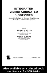 Imagen de portada: Integrated Microfabricated Biodevices 1st edition 9780824706067