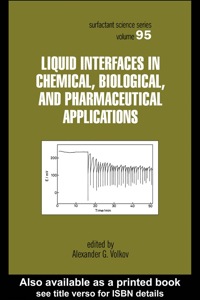Imagen de portada: Liquid Interfaces In Chemical, Biological And Pharmaceutical Applications 1st edition 9780824704575