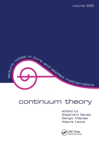 Cover image: Continuum Theory 1st edition 9780824708757