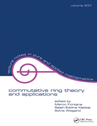 Imagen de portada: Commutative Ring Theory and Applications 1st edition 9781138401914