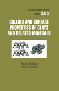 表紙画像: Colloid And Surface Properties Of Clays And Related Minerals 1st edition 9780367447038