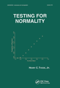 Imagen de portada: Testing For Normality 1st edition 9780824796136