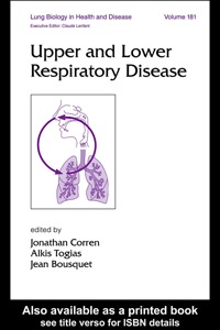 Imagen de portada: Upper and Lower Respiratory Disease 1st edition 9780824707231