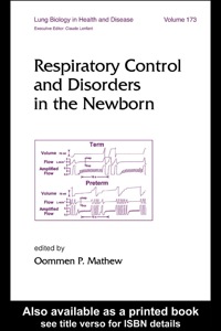 Imagen de portada: Respiratory Control and Disorders in the Newborn 1st edition 9780367395520