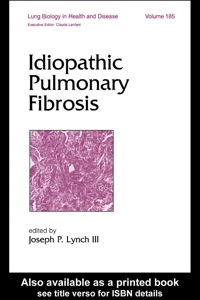 Cover image: Idiopathic Pulmonary Fibrosis 1st edition 9780824740733