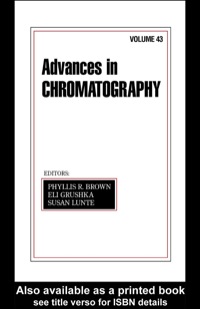 Cover image: Advances In Chromatography 1st edition 9780824753412