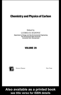 Cover image: Chemistry & Physics Of Carbon 1st edition 9780824740887