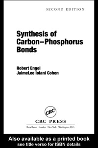 Imagen de portada: Synthesis of Carbon-Phosphorus Bonds 2nd edition 9780849316173