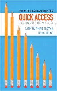 Cover image: Quick Access: Reference for Writers (Canadian Edition) 5th edition 9780205945696