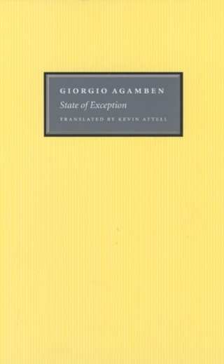 Cover image: State of Exception 1st edition 9780226009254