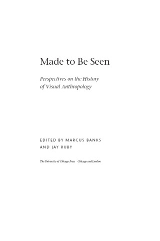 Cover image: Made to Be Seen 1st edition 9780226036625