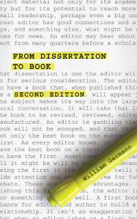صورة الغلاف: From Dissertation to Book, Second Edition 2nd edition 9780226062044
