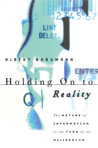 Cover image: Holding On to Reality 1st edition 9780226066233