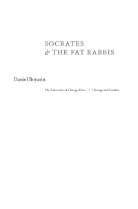 Cover image: Socrates and the Fat Rabbis 1st edition 9780226069173