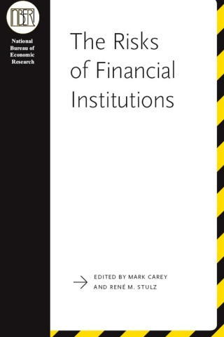 Cover image: The Risks of Financial Institutions 1st edition 9780226092850