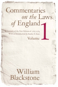 صورة الغلاف: Commentaries on the Laws of England, Volume 1 1st edition 9780226055381