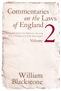 صورة الغلاف: Commentaries on the Laws of England, Volume 2 9780226055411