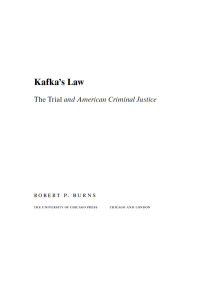 Cover image: Kafka's Law 1st edition 9780226167473