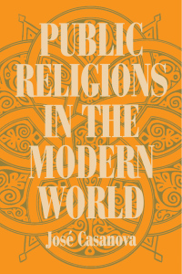 Cover image: Public Religions in the Modern World 1st edition 9780226095349