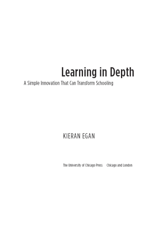 Cover image: Learning in Depth 1st edition 9780226190433