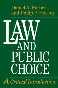 Cover image: Law and Public Choice 1st edition 9780226238036