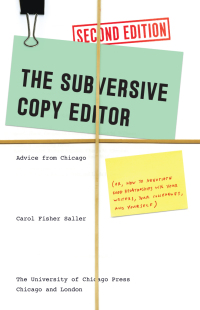 Omslagafbeelding: The Subversive Copy Editor 2nd edition 9780226239903