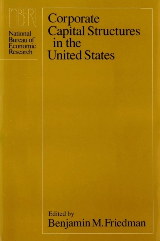 Cover image: Corporate Capital Structures in the United States 1st edition 9780226264110