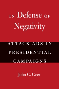 Cover image: In Defense of Negativity 1st edition 9780226284996