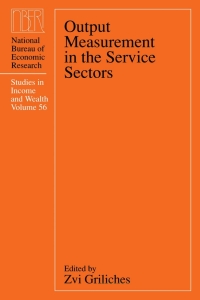 Omslagafbeelding: Output Measurement in the Service Sectors 1st edition 9780226308852