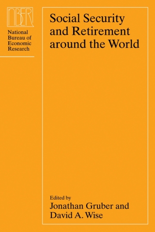 Imagen de portada: Social Security and Retirement around the World 1st edition 9780226310114