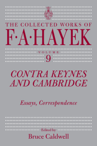 Imagen de portada: Contra Keynes and Cambridge 1st edition 9780226320656