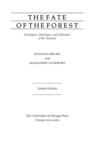 Cover image: The Fate of the Forest 9780226322728