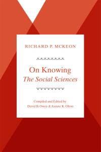 Imagen de portada: On Knowing--The Social Sciences 1st edition 9780226340180