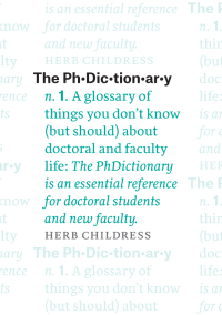 Cover image: The PhDictionary 1st edition 9780226359144