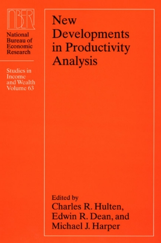 Imagen de portada: New Developments in Productivity Analysis 1st edition 9780226360621