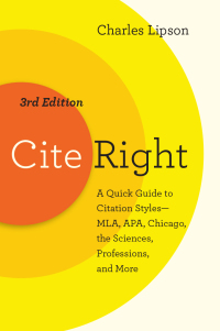 Cover image: Cite Right, Third Edition 9780226431109
