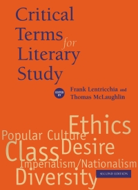 Imagen de portada: Critical Terms for Literary Study, Second Edition 2nd edition 9780226472034