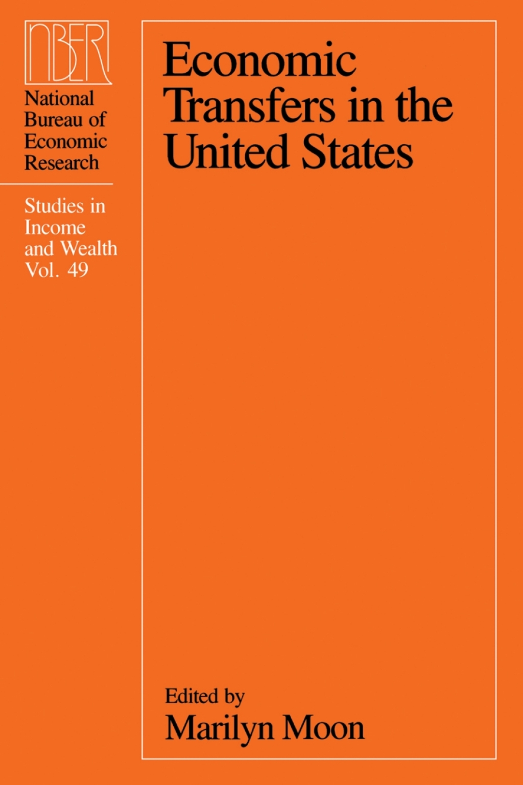 Economic Transfers in the United States 1st Edition