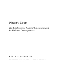 Cover image: Nixon's Court 1st edition 9780226561196