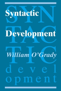 صورة الغلاف: Syntactic Development 1st edition 9780226620770