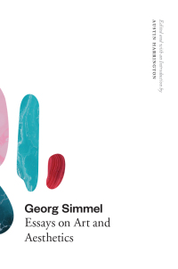 Cover image: Georg Simmel 9780226621098