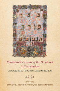 Cover image: Maimonides' "Guide of the Perplexed" in Translation 9780226457635