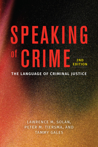 Immagine di copertina: Speaking of Crime 9780226837857