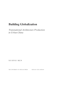 Cover image: Building Globalization 1st edition 9780226709802