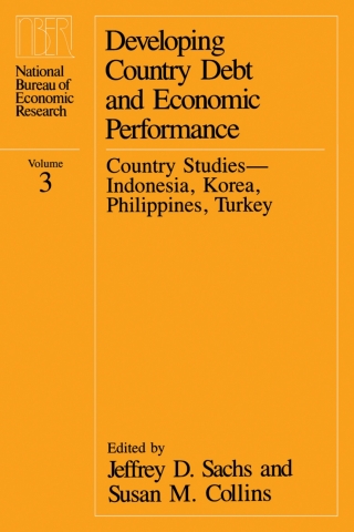 Cover image: Developing Country Debt and Economic Performance, Volume 3 1st edition 9780226733357